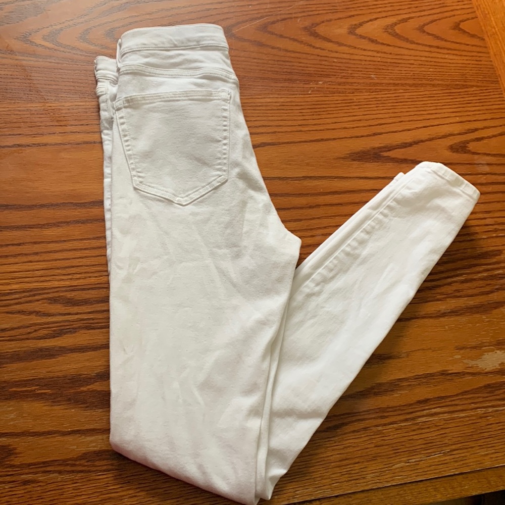 Topshop Jamie White Skinny Jeans